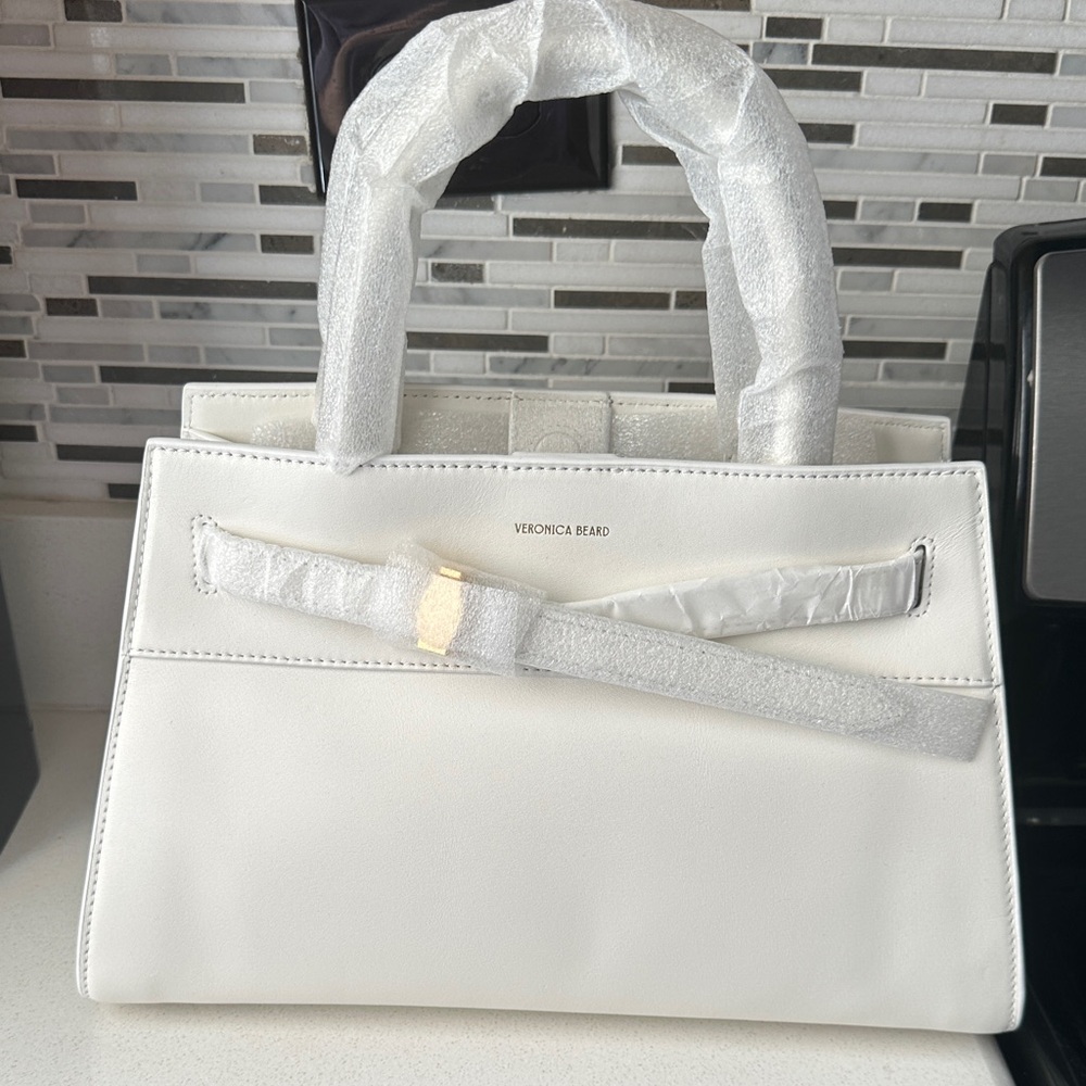 Veronica Beard White Shoulder Bag